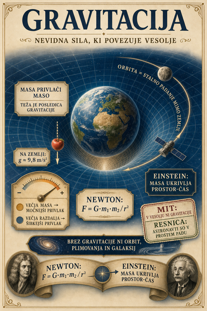 Infographic: gravitacija