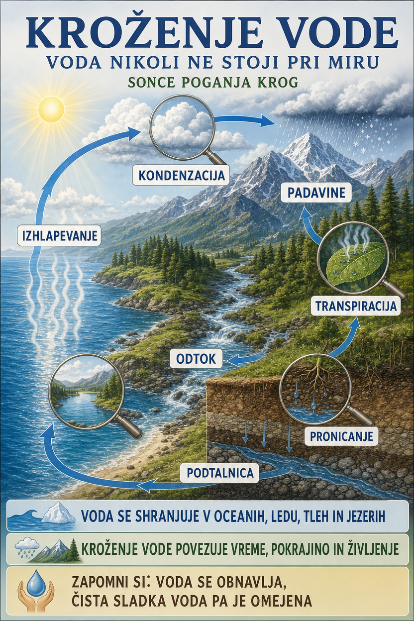 Infographic: kroženje vode