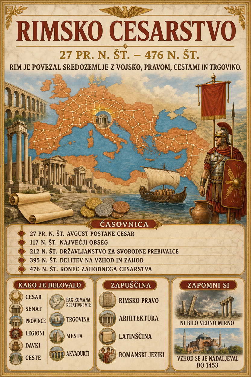 Infographic: Rimsko cesarstvo